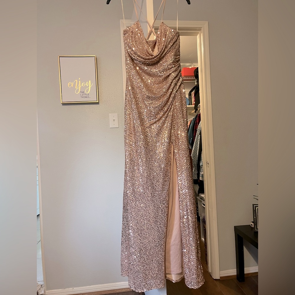 Size 9 and purchased at Camille la Vie in Memorial city mall.